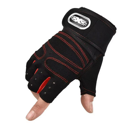 Fitness Half Finger Gloves Men and Women Wrist Guard Sports Dumbbell Riding Non Slip Horizontal Bar Exercise Training