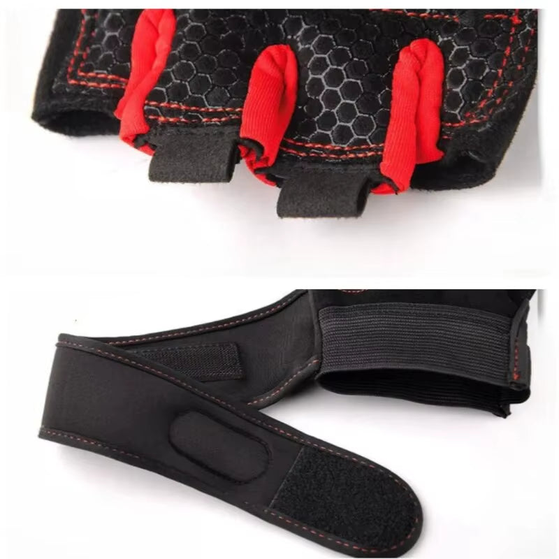 Fitness Half Finger Gloves Men and Women Wrist Guard Sports Dumbbell Riding Non Slip Horizontal Bar Exercise Training