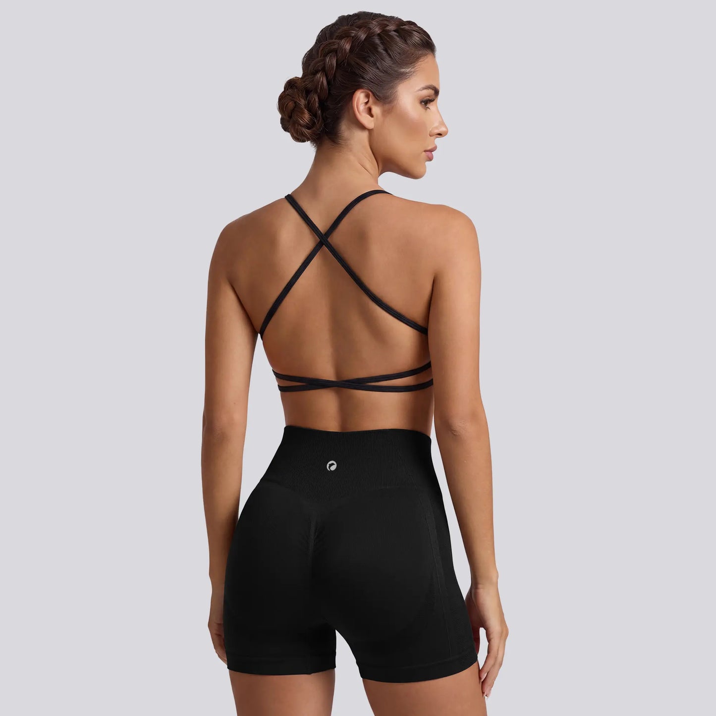 OQQ Women'S Seamless High-Waisted 3 Piece Workout Shorts for Women Yoga & Training Shorts