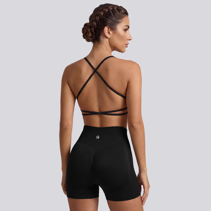 OQQ Women'S Seamless High-Waisted 3 Piece Workout Shorts for Women Yoga & Training Shorts