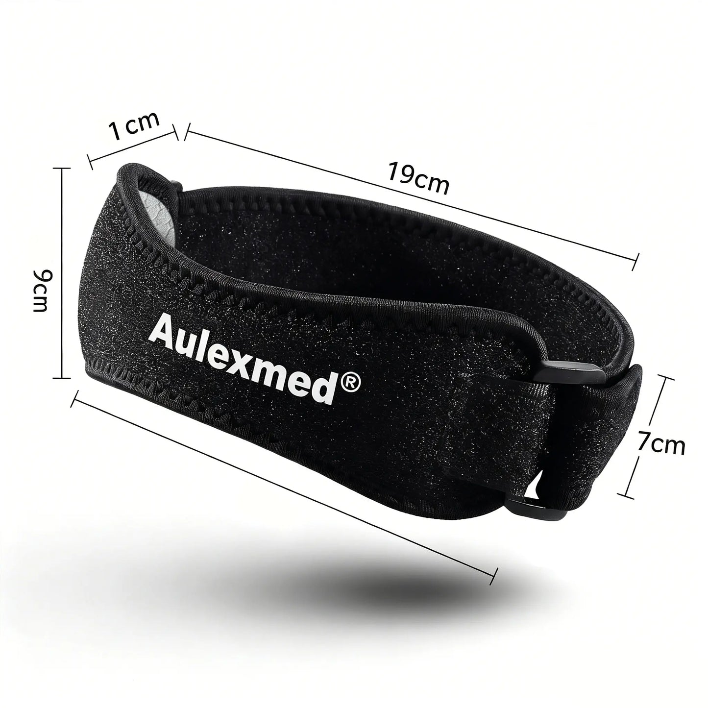Aulexmed 2Pcs Patella Knee Strap, Adjustable Knee Support Brace with Compression Pad, Comfortable Tendon Stabilizer for Running, Hiking, Gym, Basketball, Black Kneecap,Summerwins #Father'Sday