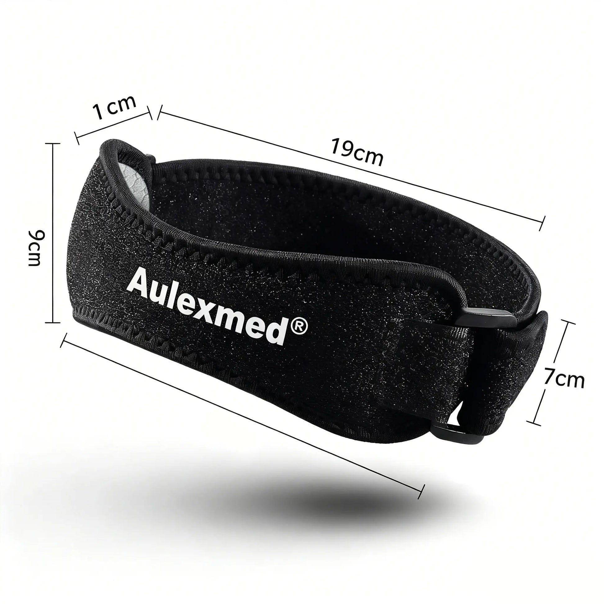 Aulexmed 2Pcs Patella Knee Strap, Adjustable Knee Support Brace with Compression Pad, Comfortable Tendon Stabilizer for Running, Hiking, Gym, Basketball, Black Kneecap,Summerwins #Father'Sday