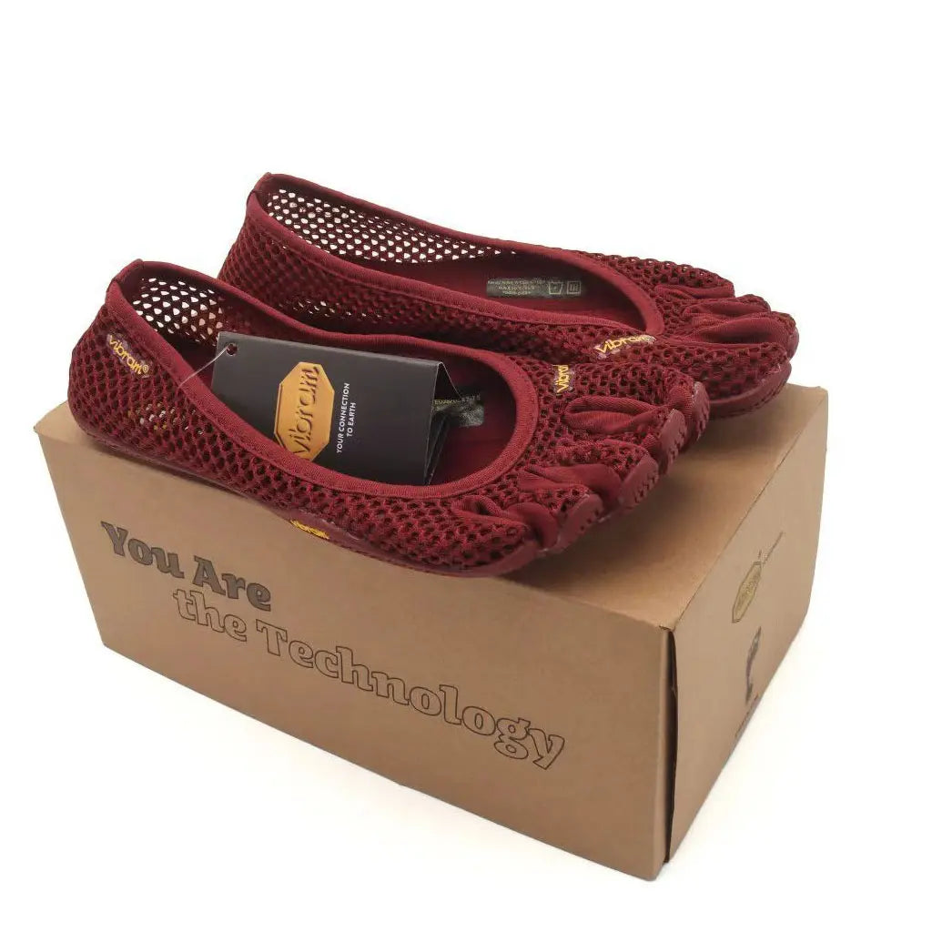 Women'S Five Finger Shoes Indoor Fitness Running Yoga Pilates Dance Soft Bottom Non‑Slip Quick‑Dry Breathable Mesh Shoes