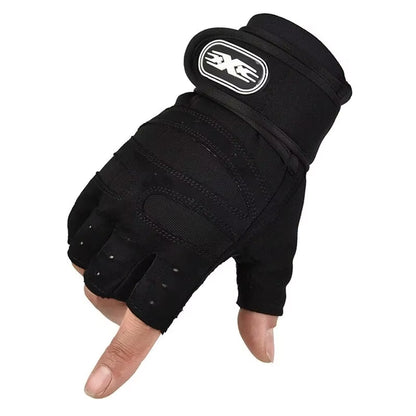 Fitness Half Finger Gloves Men and Women Wrist Guard Sports Dumbbell Riding Non Slip Horizontal Bar Exercise Training