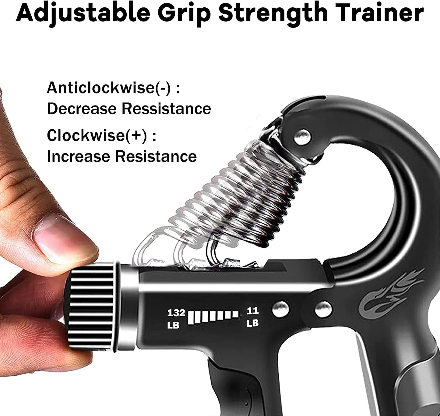 Grip Strength Trainer (5 Pack), Forearm Strengthener, Hand Strengthening Devices, Hand Exercisers for Strength, Finger Strengthener, Wrist Exerciser, Baseball Climbing Calisthenics Basketball