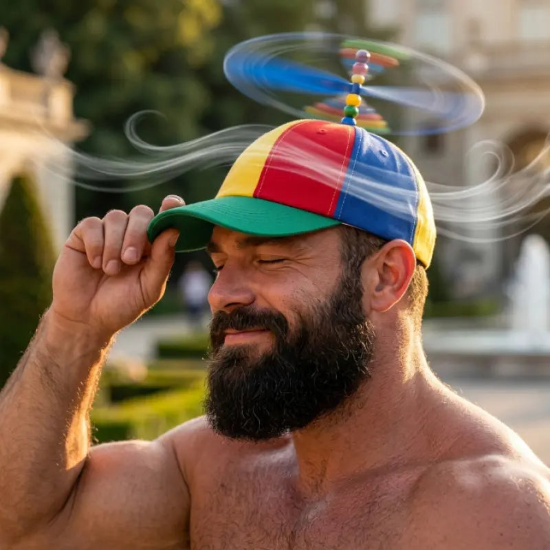 2026 New Baseball Cap Spring and Autumn Fashionable Color-Block Parent-Child Sun Protection Duckbill Cap Cartoon Cute Propeller Sun Hat Warm Compression Knee