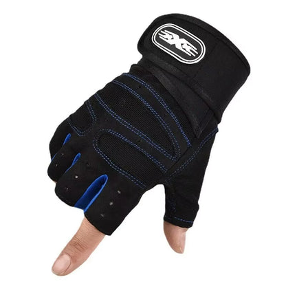 Fitness Half Finger Gloves Men and Women Wrist Guard Sports Dumbbell Riding Non Slip Horizontal Bar Exercise Training