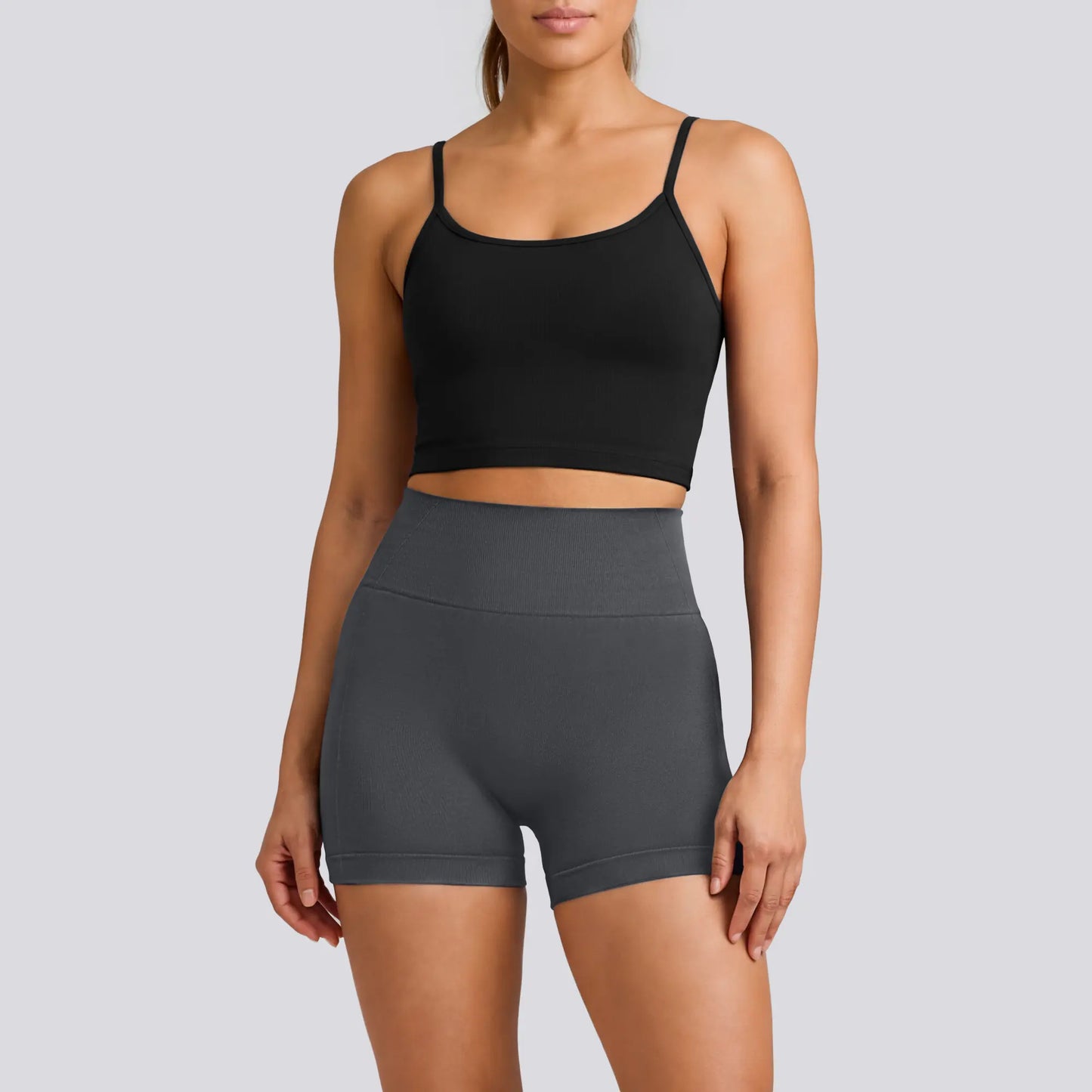 OQQ Women'S Seamless High-Waisted 3 Piece Workout Shorts for Women Yoga & Training Shorts