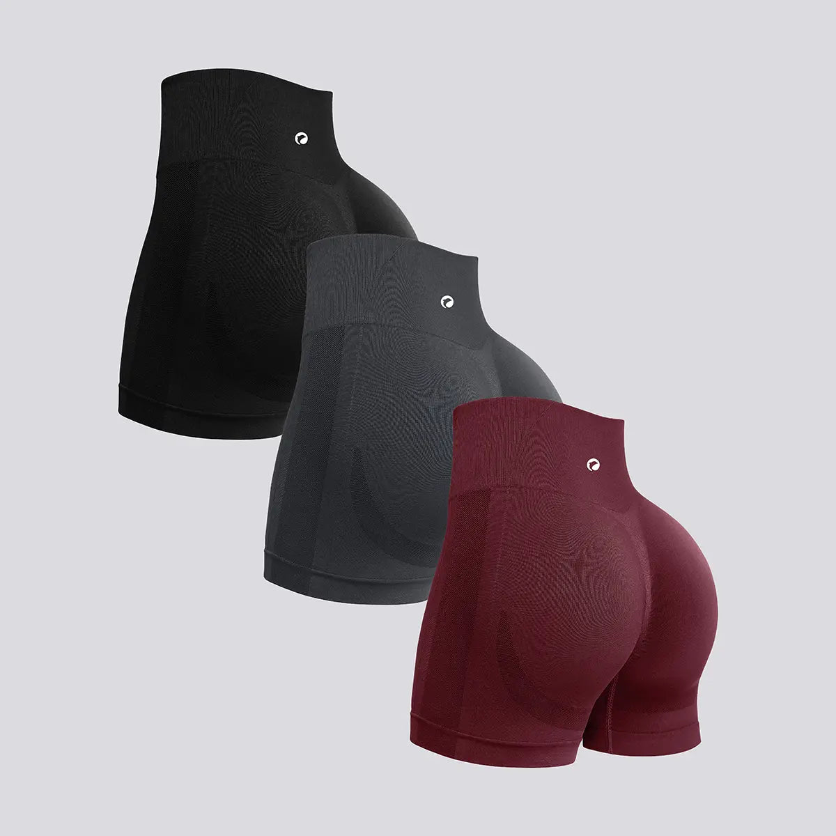 OQQ Women'S Seamless High-Waisted 3 Piece Workout Shorts for Women Yoga & Training Shorts
